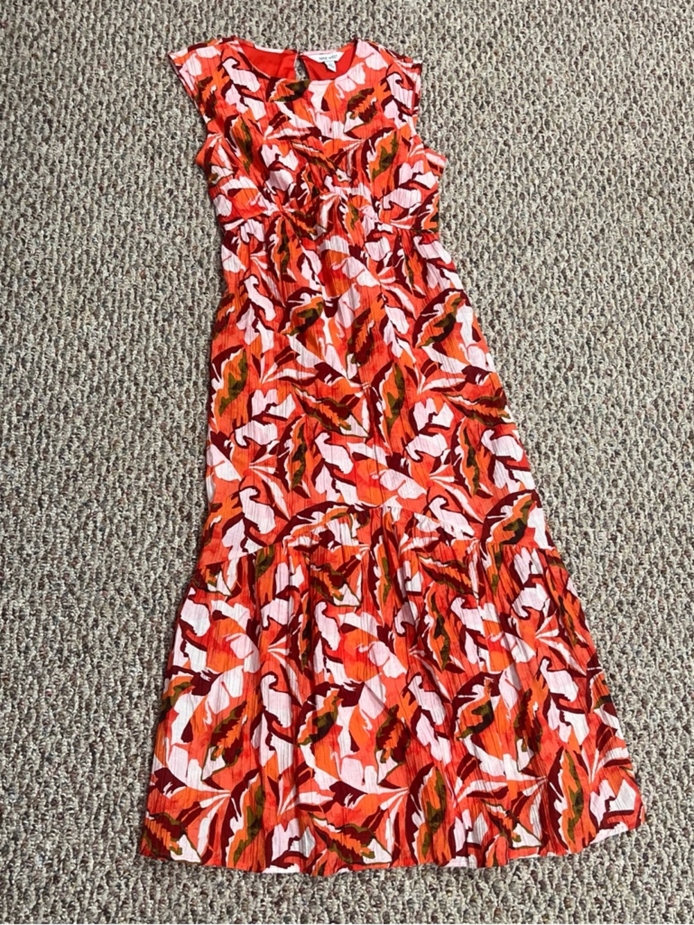 Nine West Red and Pink Floral Dress